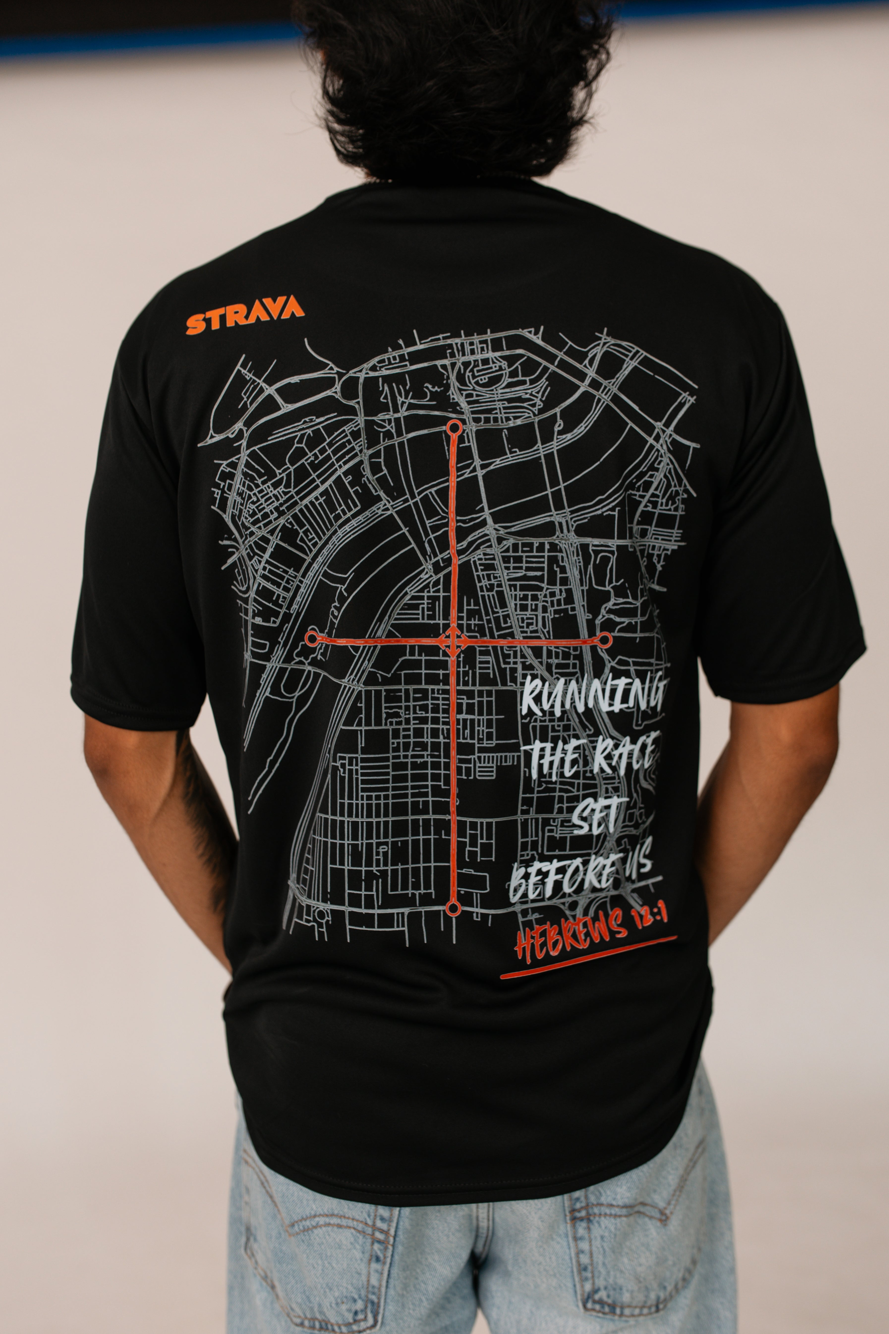 Strava Cross Route | Revival Run Club Tee