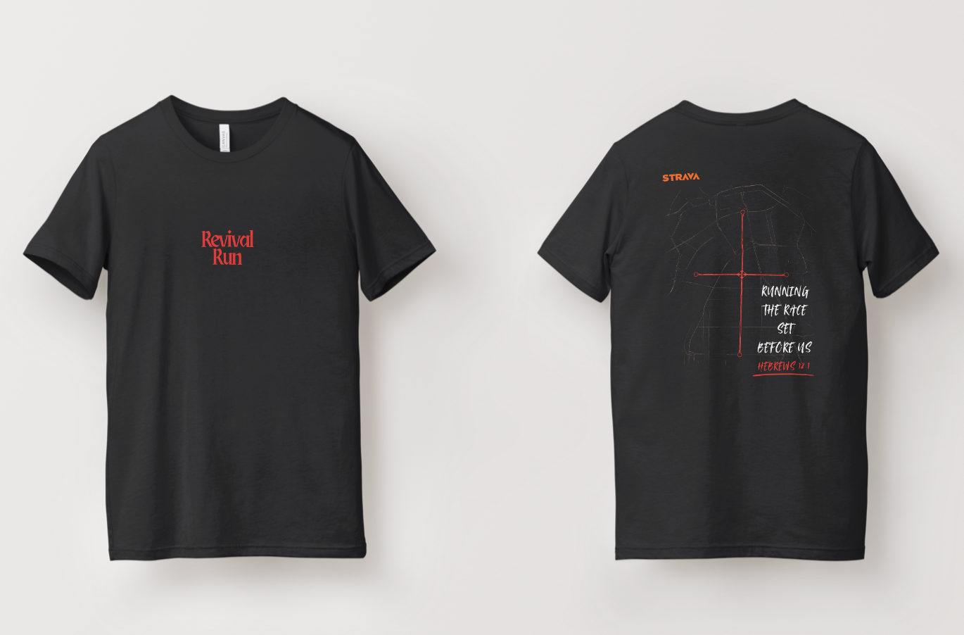 Strava Cross Route | Revival Run Club Tee